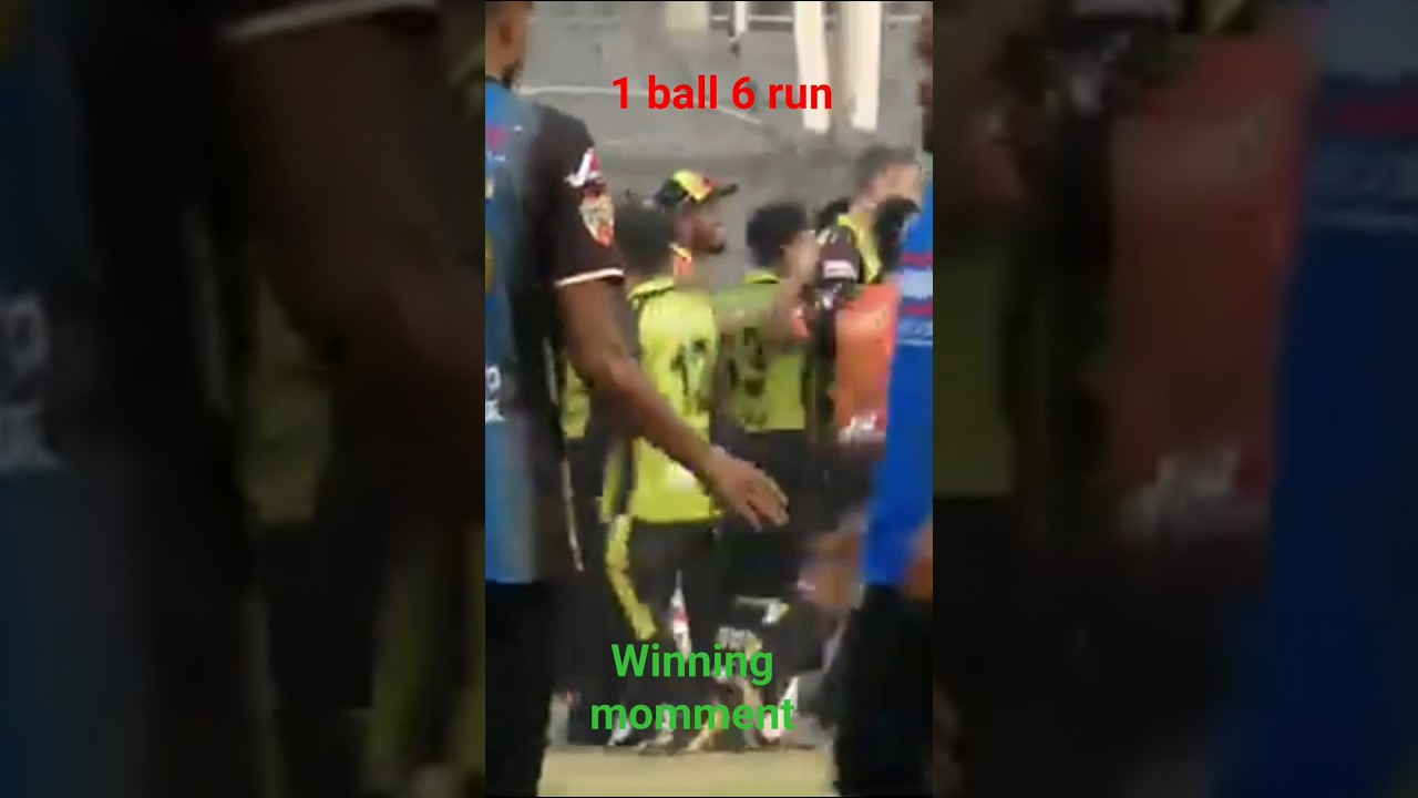 winning moment ss vs RR. cricket last ball drama.