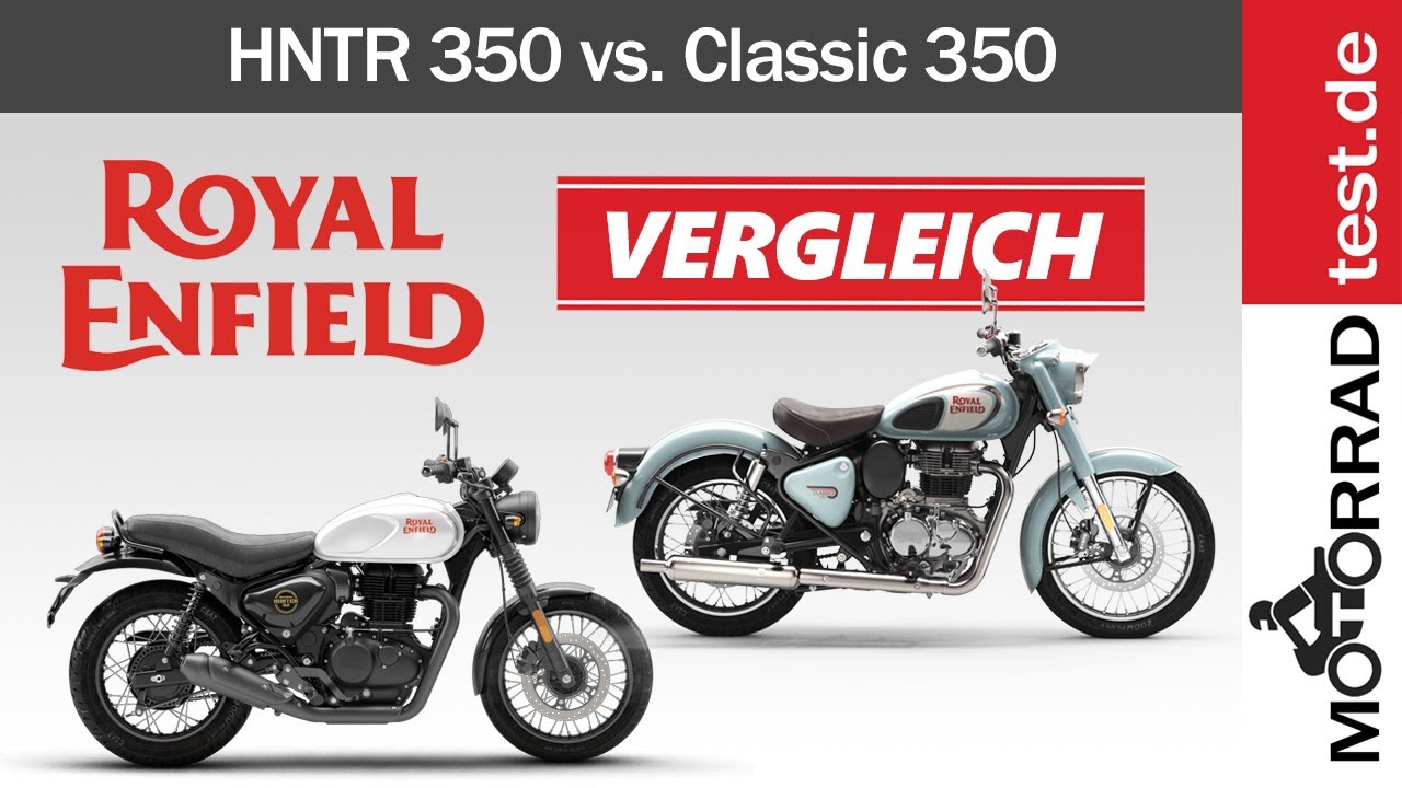 Royal Enfield Hunter 350 vs. Royal Enfield Classic 350 | Vergleich der 350er Einzylinder aus Indien.