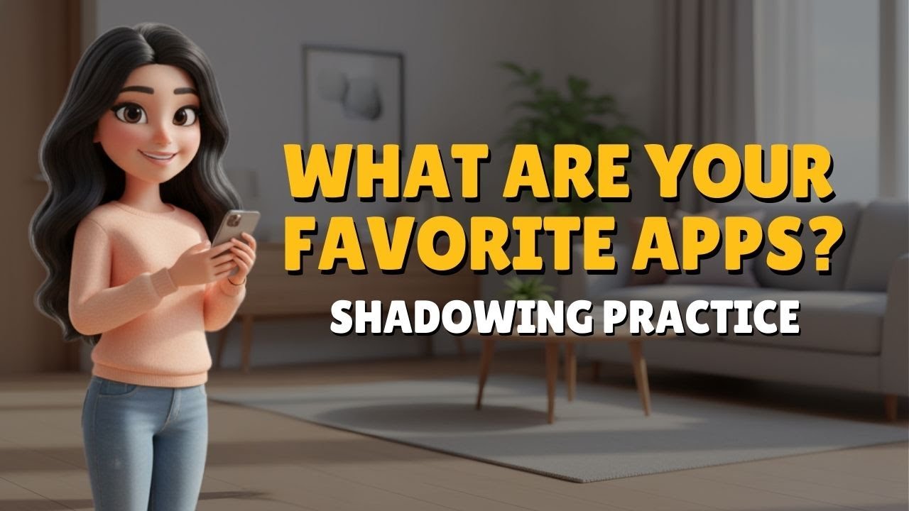 Shadowing Practice | My Favorite Apps | Improve English Speaking in 5 Minutes