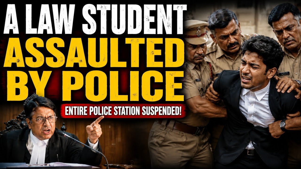POLICE ASSAULTED A LAW STUDENT... ENTIRE POLICE STATION SUSPENDED! #justice #inshortslaw