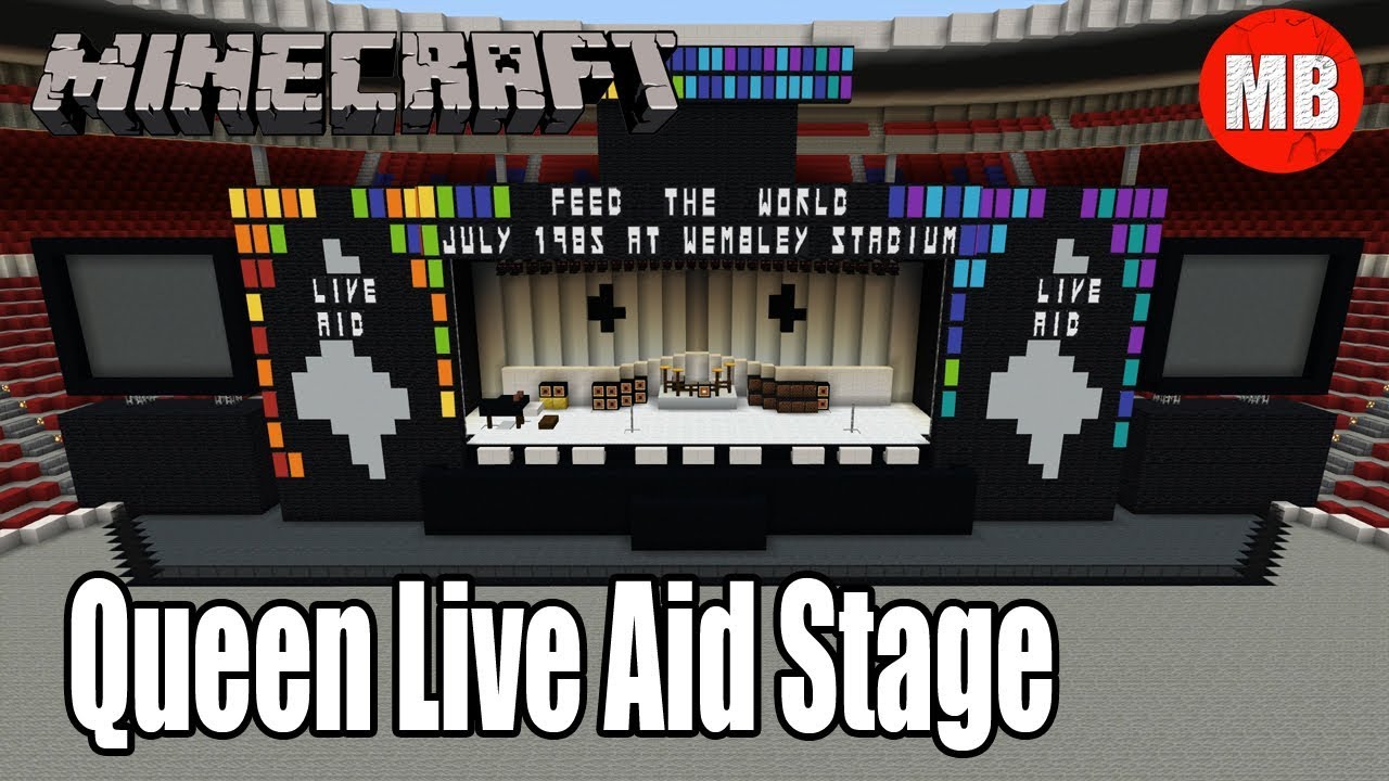 Minecraft Queen Live Aid 1985 Stage | Wembley Stadium