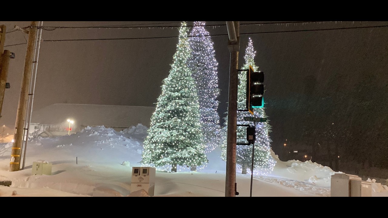⛄️Финальный снегопад ❄️Снег обрушился на Биг-Беар, Калифорния ❄️ Зимняя сказка во всей красе. 19....