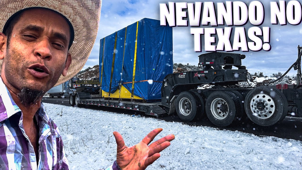 GILMAR TEXANO PARA O CAMINHÃO PARA MOSTRAR PAISAGENS DO TEXAS NEVANDO