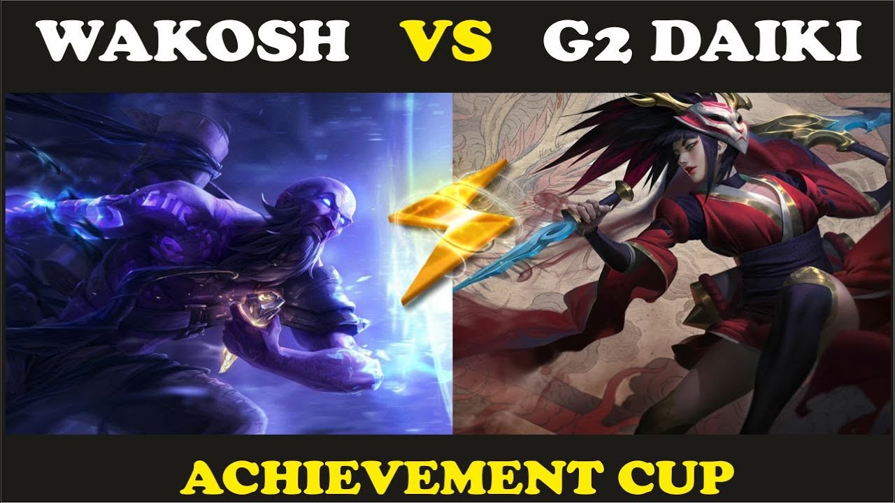 TOURNOI LEAGUE OF LEGENDS: Wakosh VS G2 Daiki  #Achievement Cup