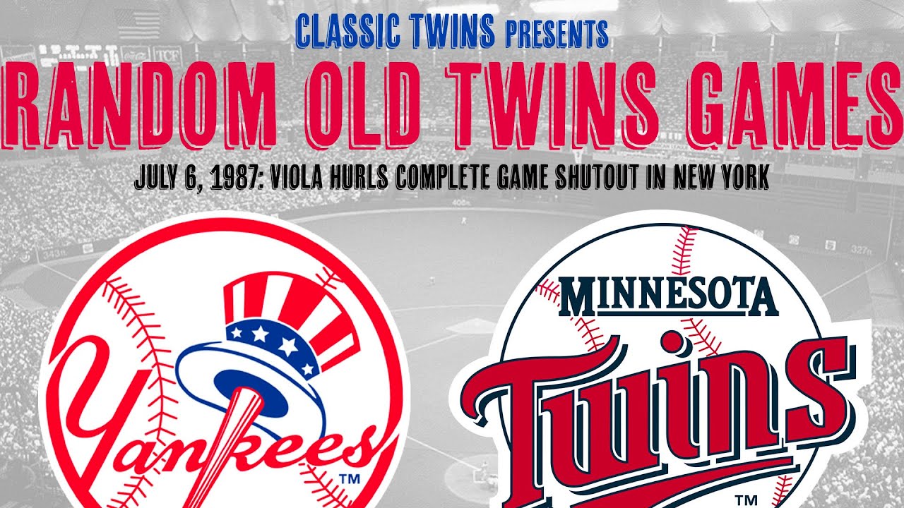 Random Games: Minnesota Twins at New York Yankees (07/06/1987)