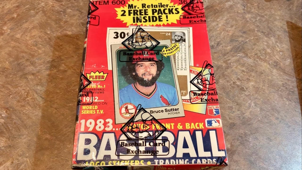 1983 FLEER BOX BREAK TO GET THE ROOKIE TRIFECTA OF SANDBERG, GWYNN AND BOGGS! Throwback Thursday