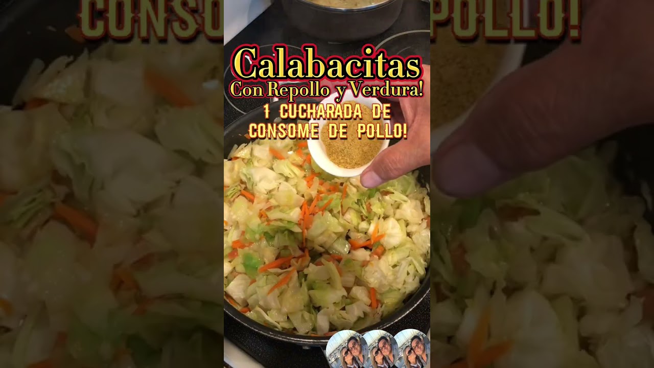 Calabacitas con Repollo y Verdura | Shorts