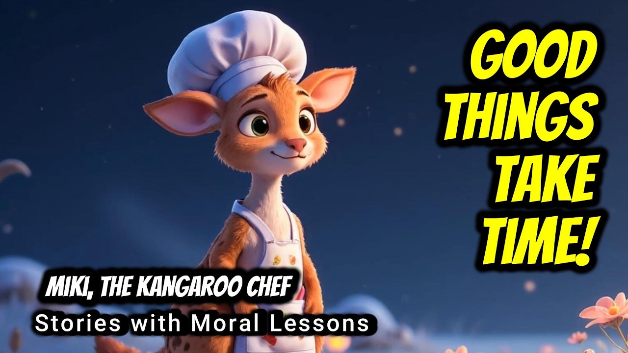 The Magical Gumdrop Garden | Adventures of Miki, the Kangaroo Chef | Kids Stories with Moral Lessons
