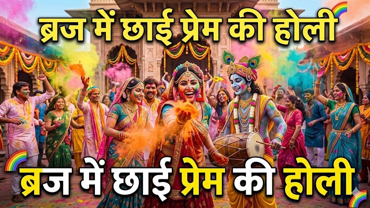 🌈 ब्रज में छाई प्रेम की होली | Radha Krishna Holi Mahotsav 2026 | Superhit Bhakti Song 🎶
