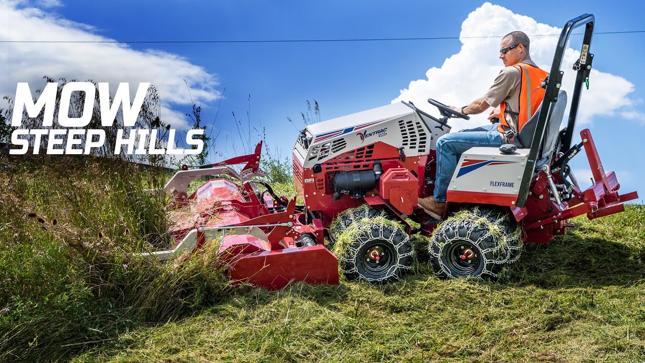 Что делает Ventrac элитным на крутых склонах?
