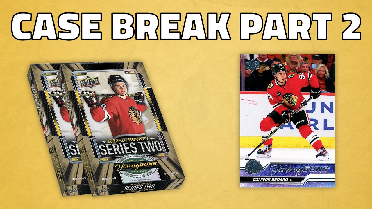 We pulled our Clear Cut Young Guns! (2023-24 Upper Deck Series 2 Hobby Case Break Part 2)