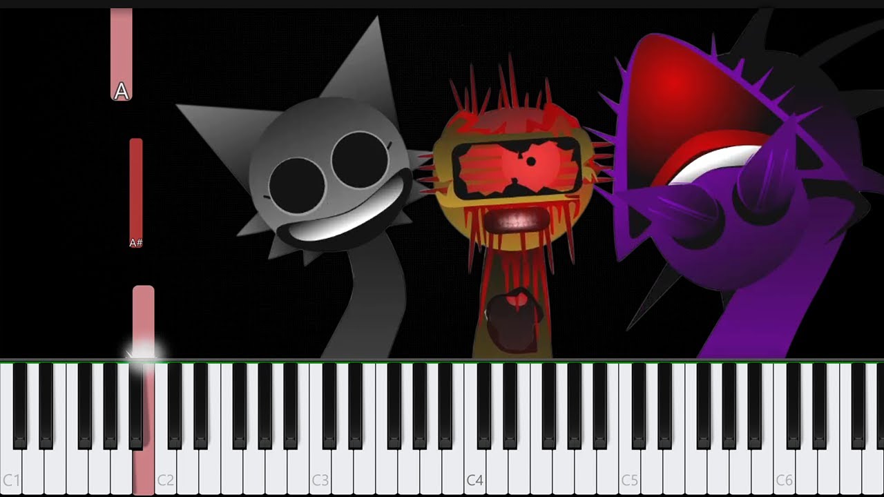 Incredibox Sprunki Phase 5 Sounds 👉 Piano Tutorial