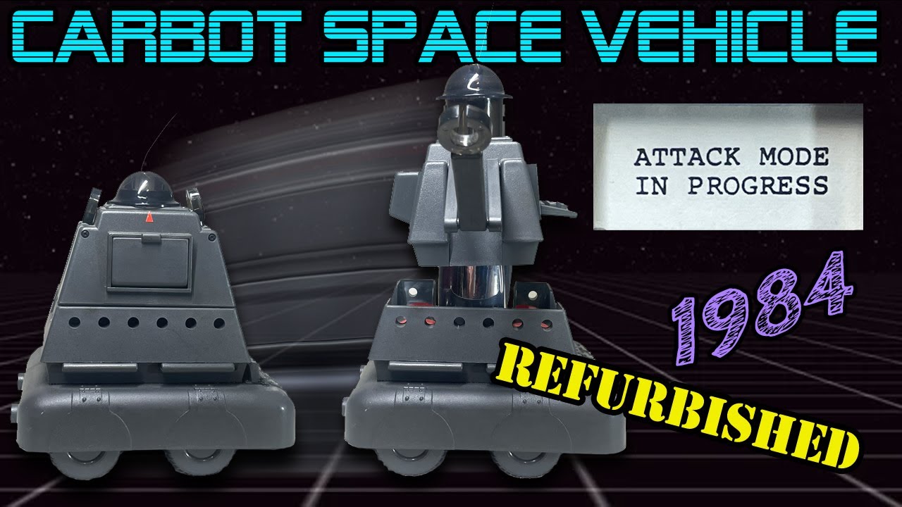 Ультраредкий робот CarBot эпохи 1984 года – полная реставрация и ремонт.