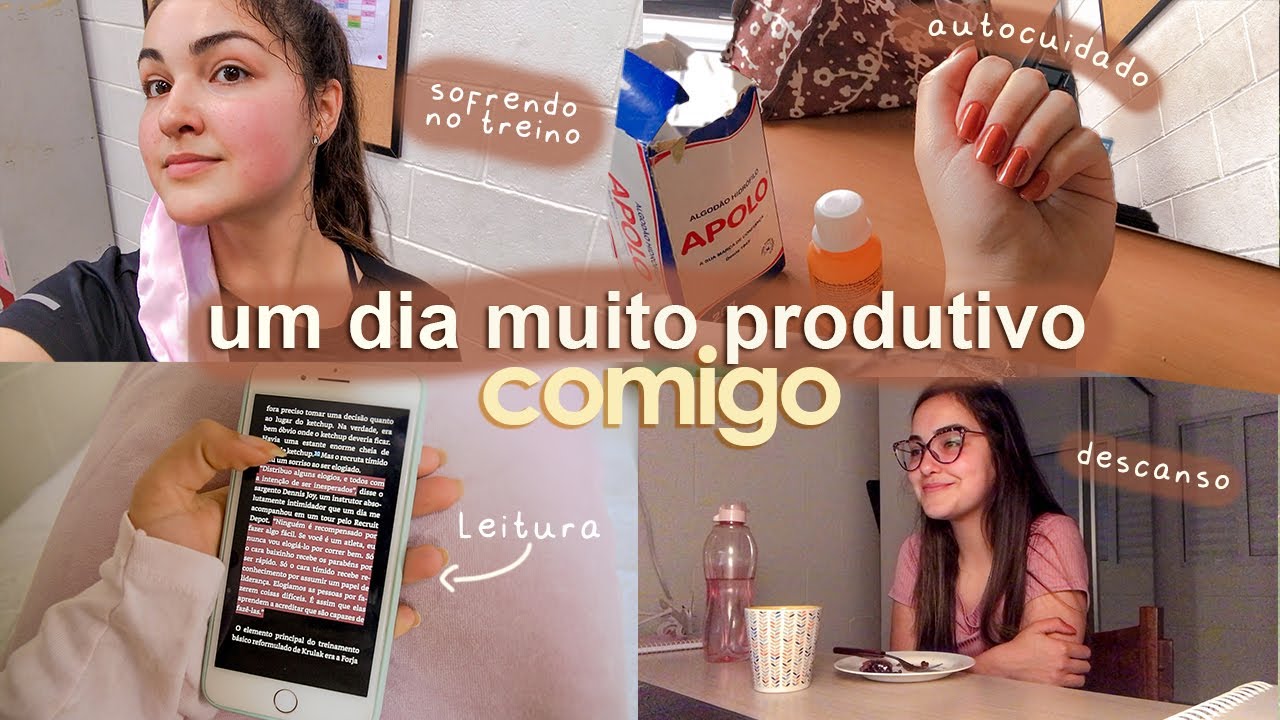 um dia muito produtivo comigo 🙃 l Academia, alimentação saudável, limpeza, leitura...