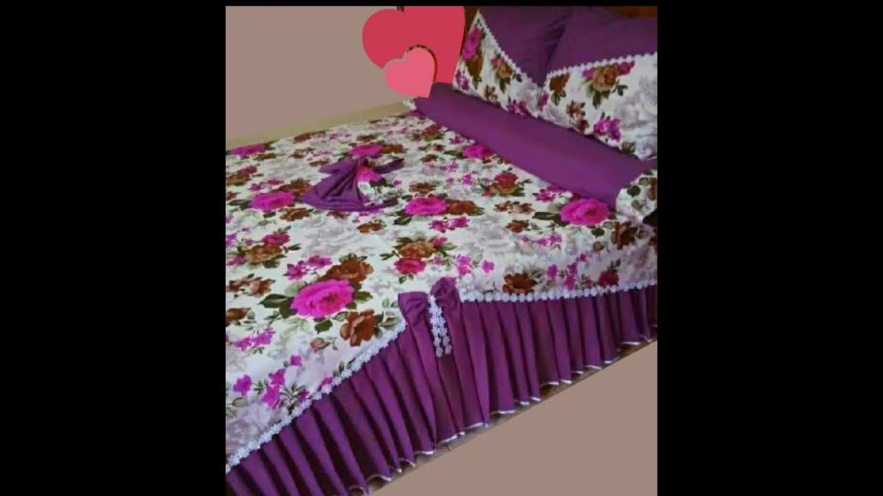 😘تقفيل طقم سرير كبير ال ڤي المقلوبه بطريقه سهله وبسيطه للمبتدئين 🤗