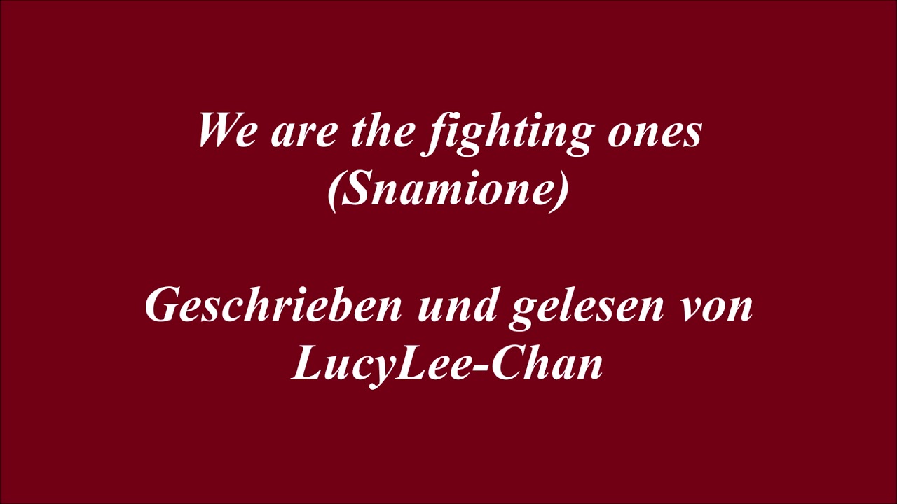 We are the fighting ones (Oneshot - Let's read Snamione) von LucyLee-Chan