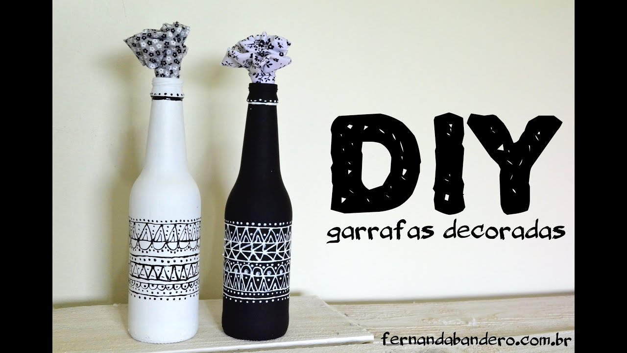 DIY Garrafas Decoradas