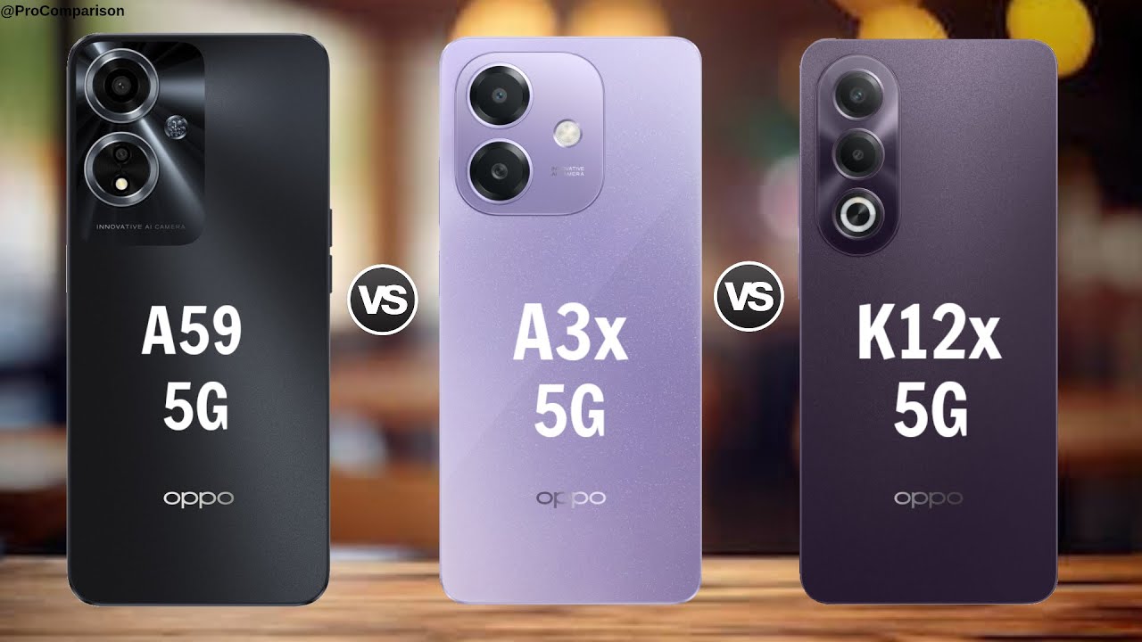 OPPO A59 5g vs OPPO A3X 5g vs OPPO K12x 5g || Full Comparison