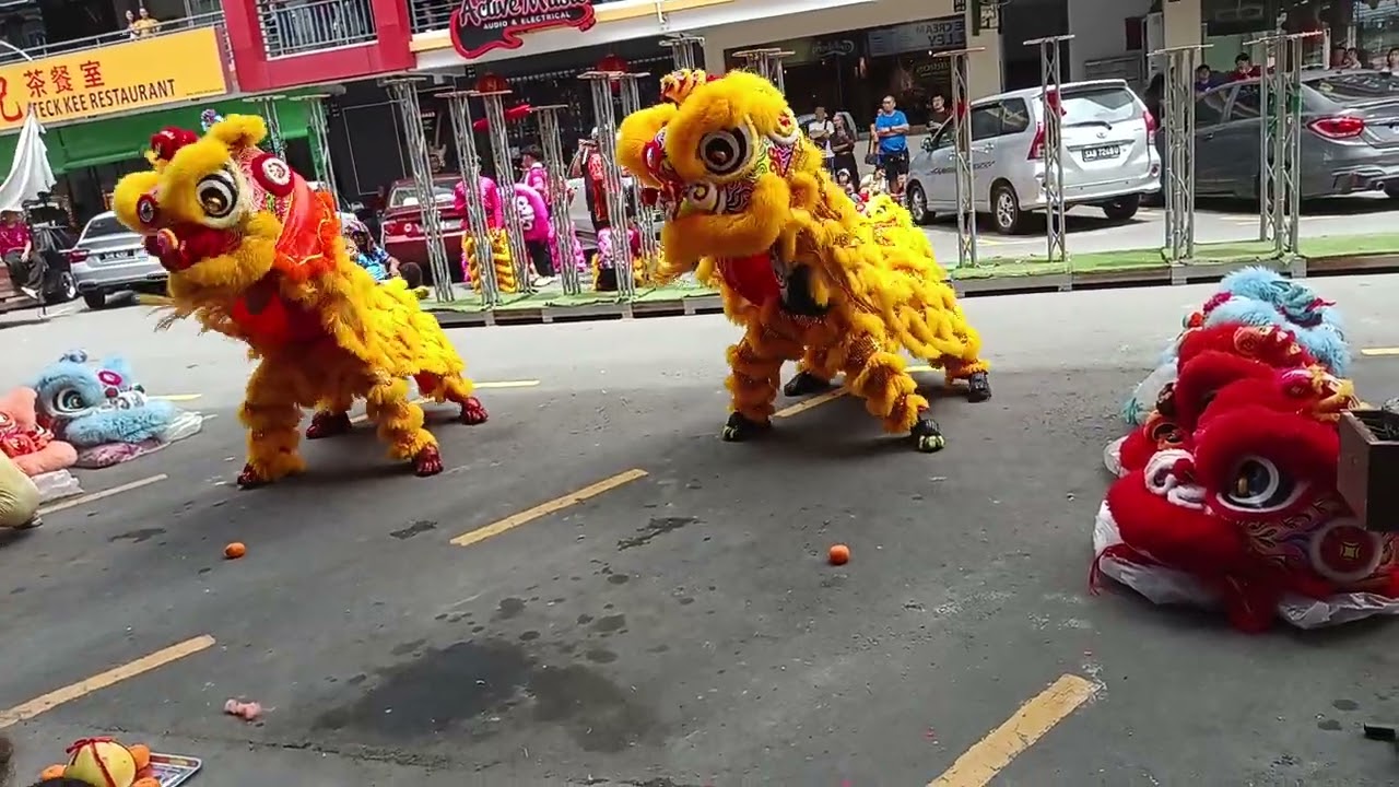 Lion dance ground performance 