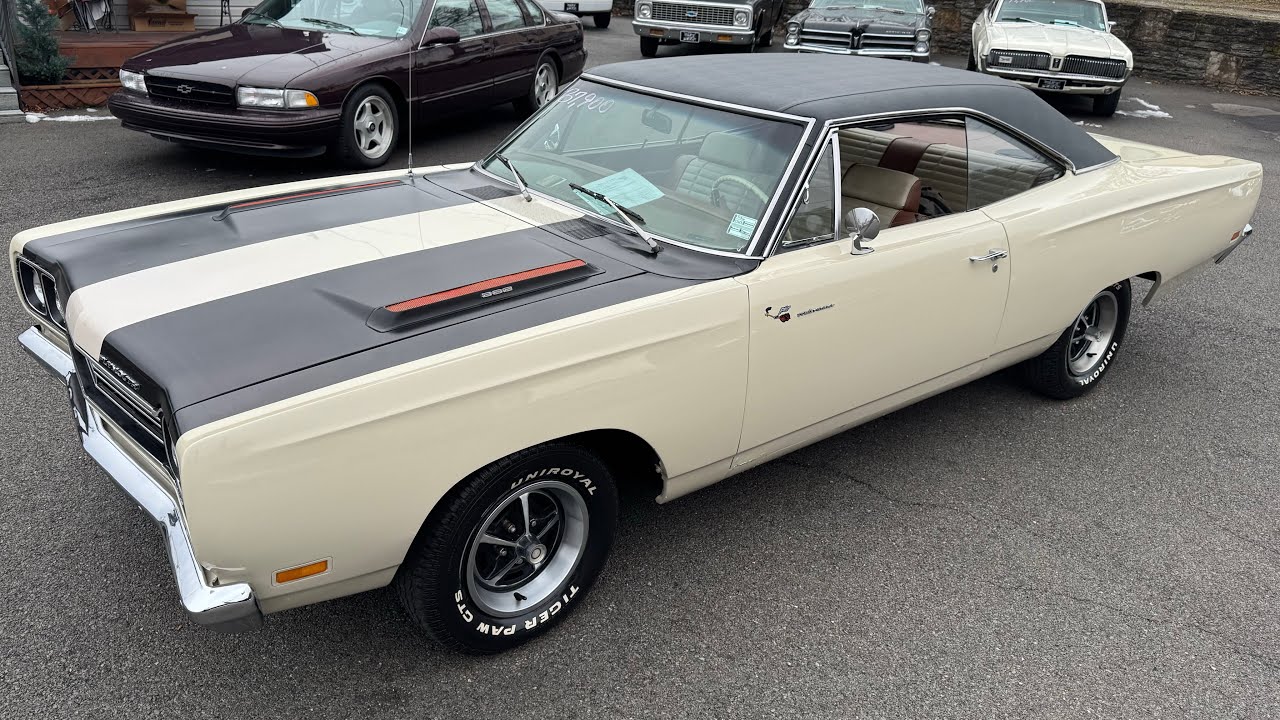 Тест-драйв Plymouth Road Runner 1969 года, двигатель 383 V8, кондиционер, цена 37 900 долларов, M...