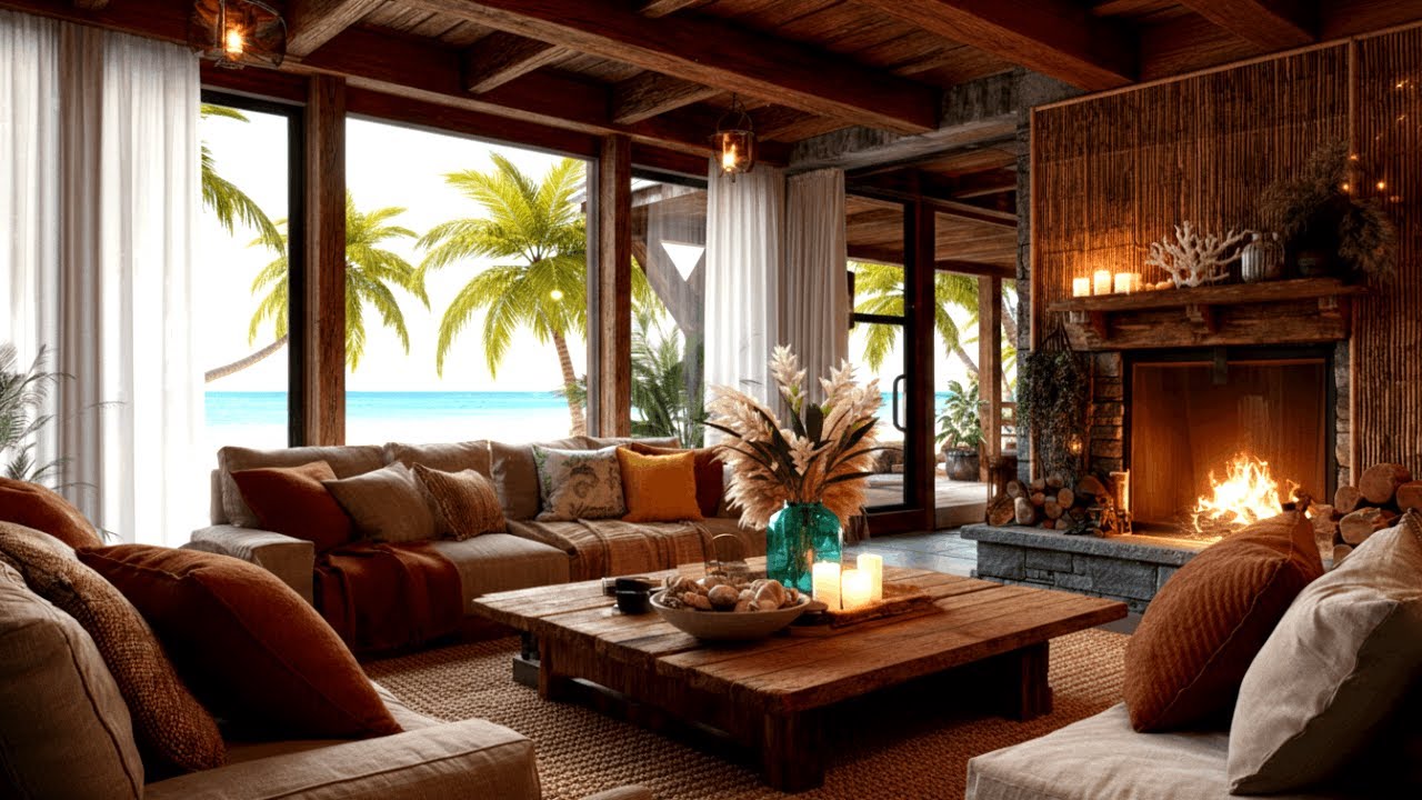 Relaxing Jazz Bossa Nova Fireplace Ambience for Work and Deep Focus 4