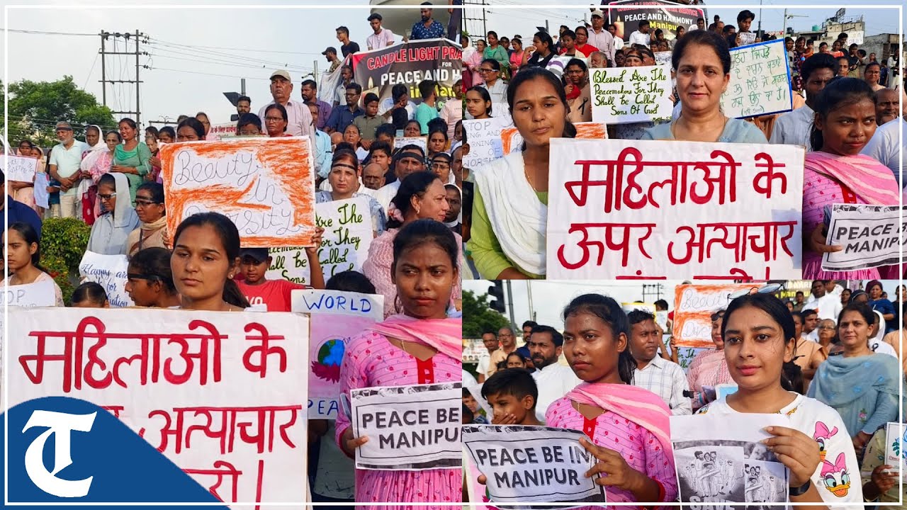 Manipur issue: Christian community members hold protest in Patiala, bat for peace