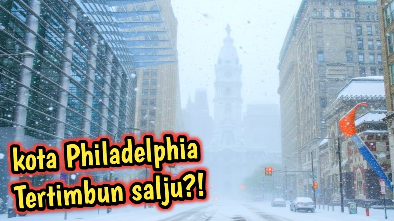 DARURAT SALJU! ❄️🥶 Beginilah Kondisi Kota Philadelphia Saat Badai Salju Ekstrem