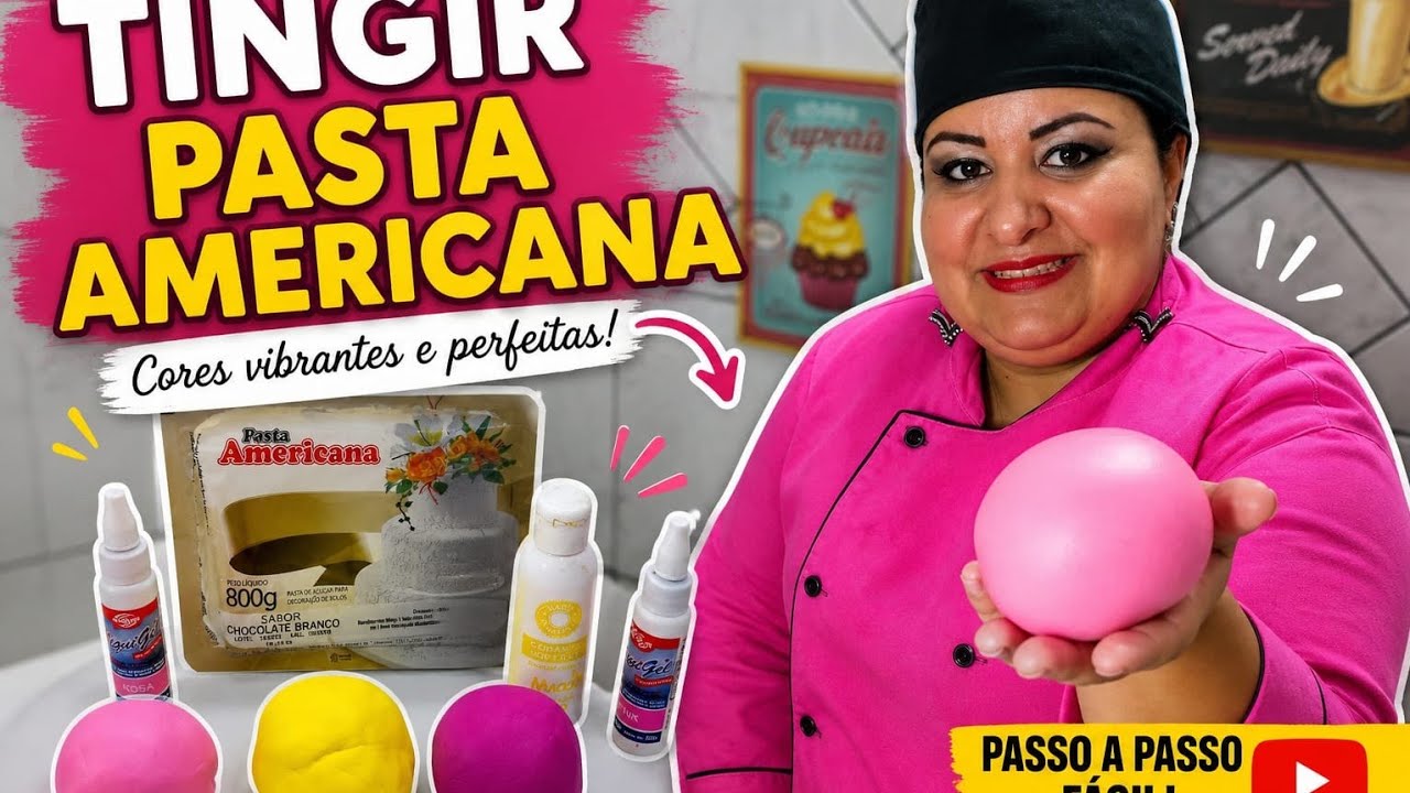 Como tingir pasta americana para você personalizar seus doces finos e bolos
