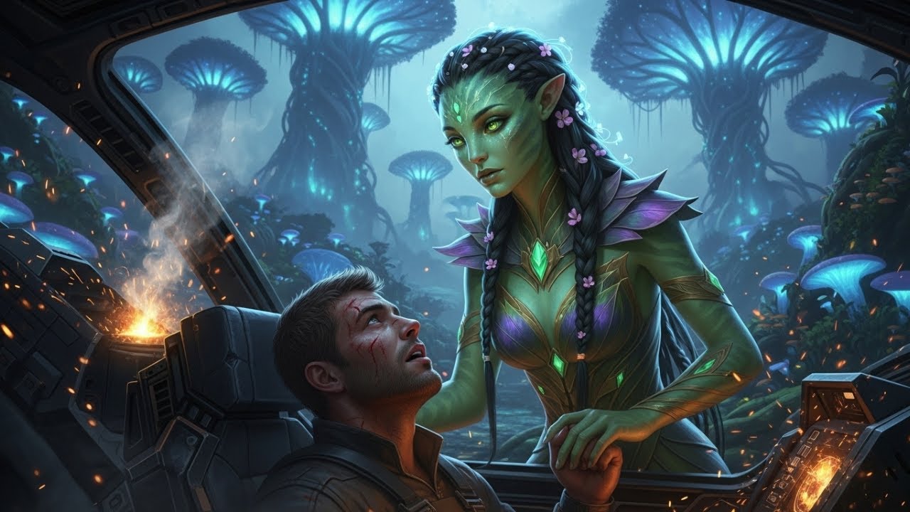 Crashed on a Forbidden Alien World, He Fell For the Woman Who Saved Him | Full Sci-Fi Romance Story