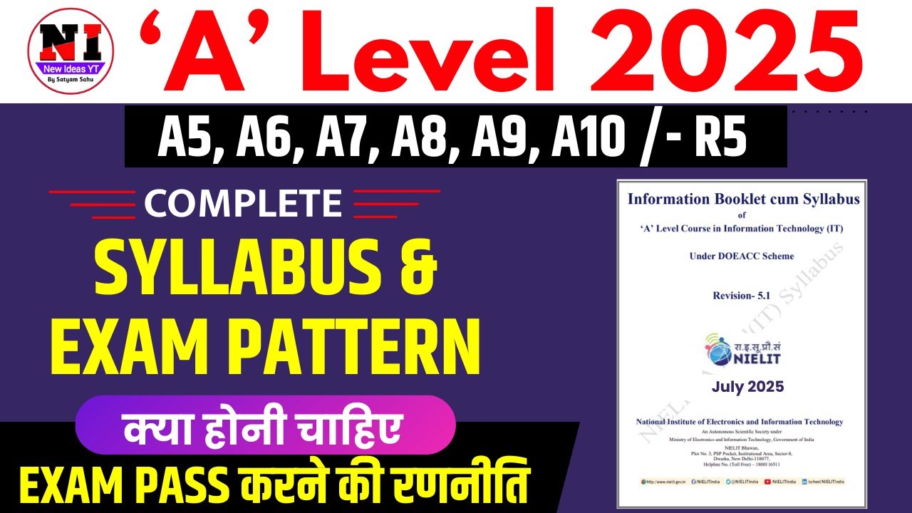 A Level Syllabus 2025 | A Level Syllabus and Exam Pattern 2025 | A level exam pattern | newideasyt