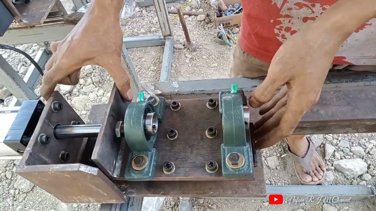 proses 4 mesin gagang cetok otomatis