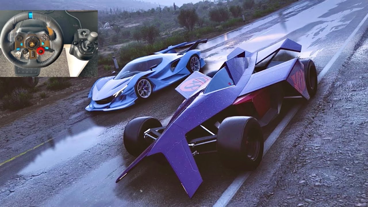 Driving the Apollo IE in Forza Horizon 5 with a Logitech G29 Wheel
