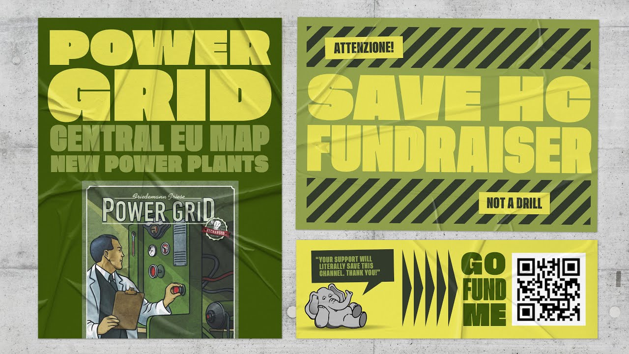 Power Grid: Central EU w/New PPs Set 1 - 5p Teaching, Play-through, & RoundTable by Heavy Cardboard