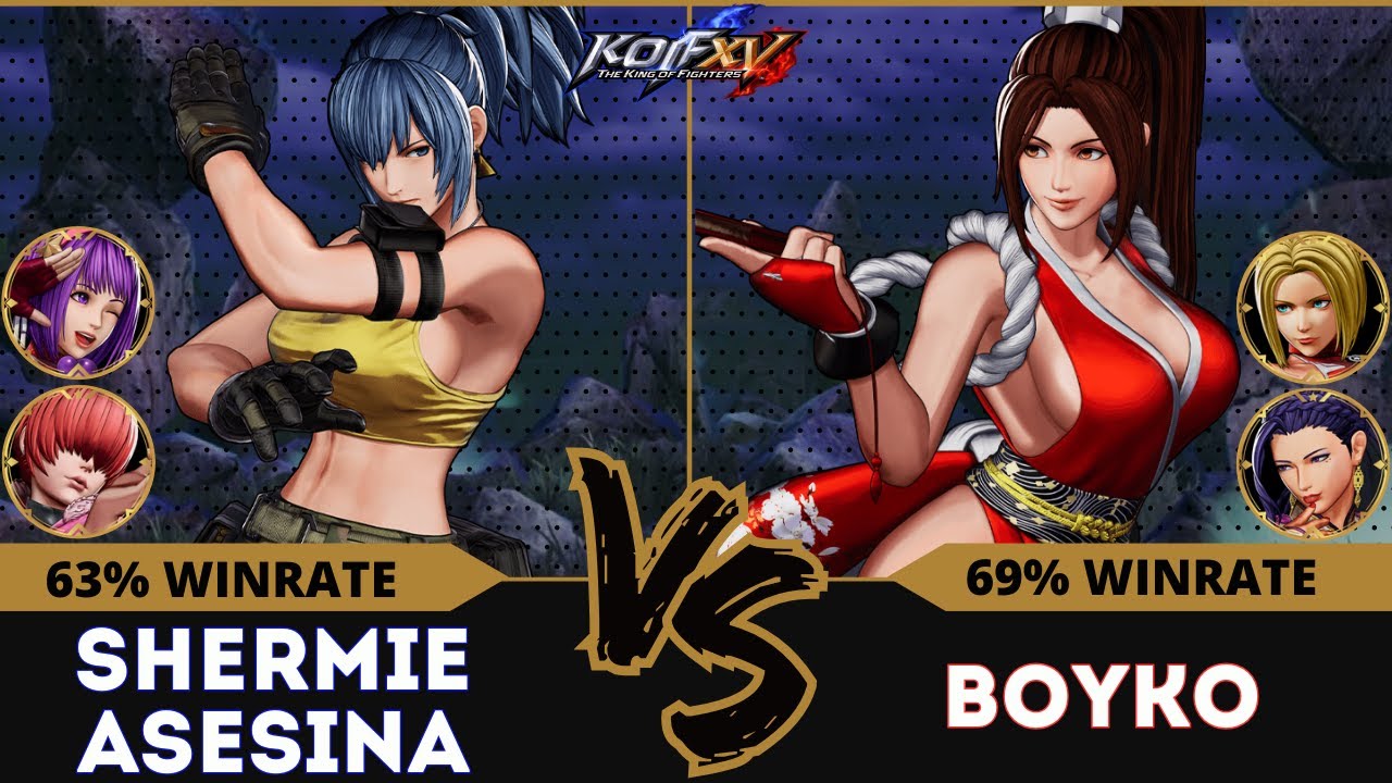 KOF XV⭐SHERMIE ASESINA (Leona/Athena/Shermie) vs BOYKO (Blue Mary/Mai/Luong)⭐Ranked Match - 02/25