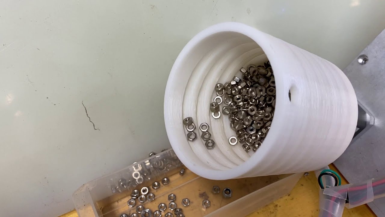 Rotary Hopper - 3d Printed Concept Demonstration Model Feeding M3 Hex Nuts