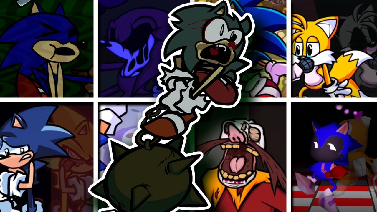 Sink but Different Sonic Characters Sings 🐱(Sonic Drowning) FNF Cover