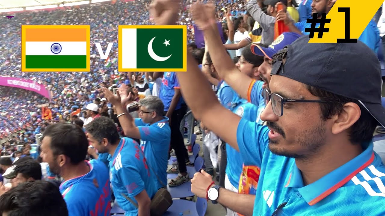 India vs Pakistan Cricket World cup 2023 : Blue ocean of INDIANs vs PAK team, Babar, Rizwan Vlog