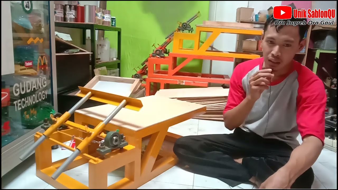 MEJA SABLON PORTABLE ll CARA PAKAINYA,KIRIM KE KALSEL (@uniksablonQu )