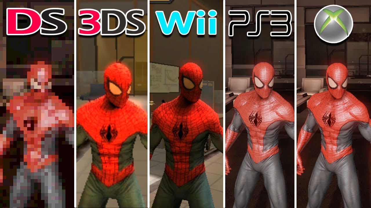 Spider-Man Edge of Time (2011) DS vs 3DS vs Wii vs PS3 vs XBOX 360 (Which One is Better?)