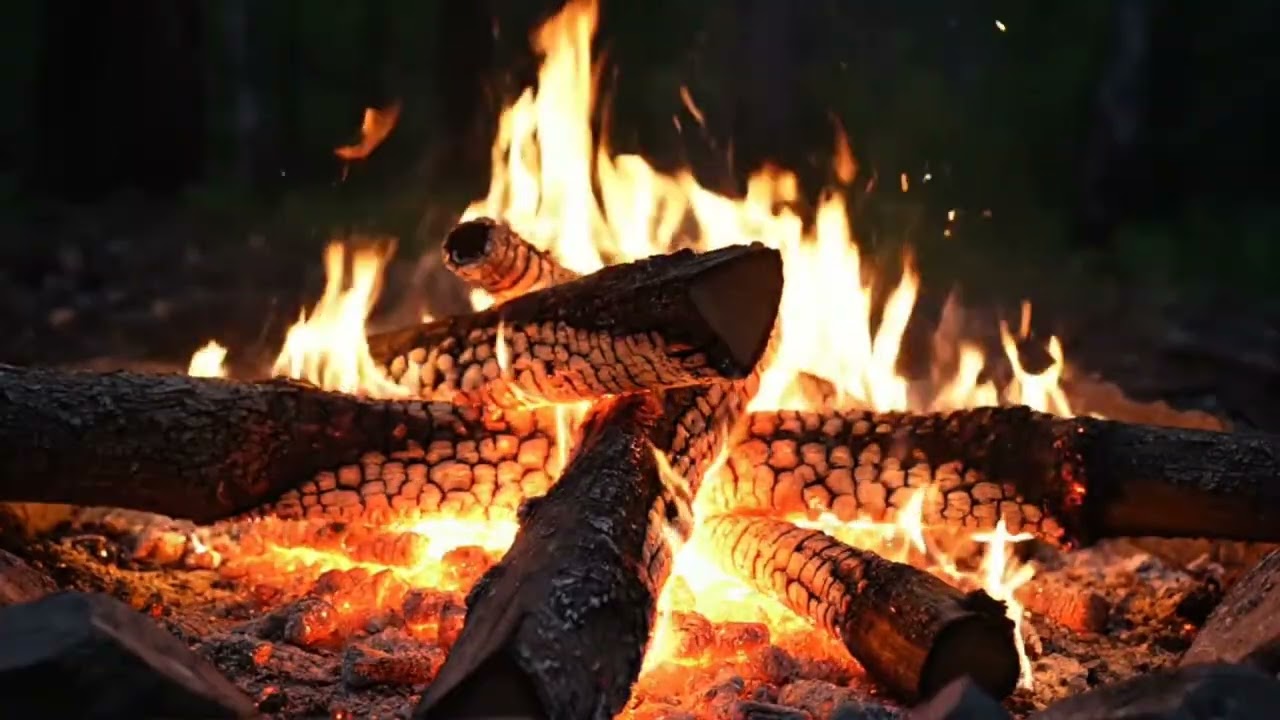 Peaceful Outdoor Fire for Restful Sleep
