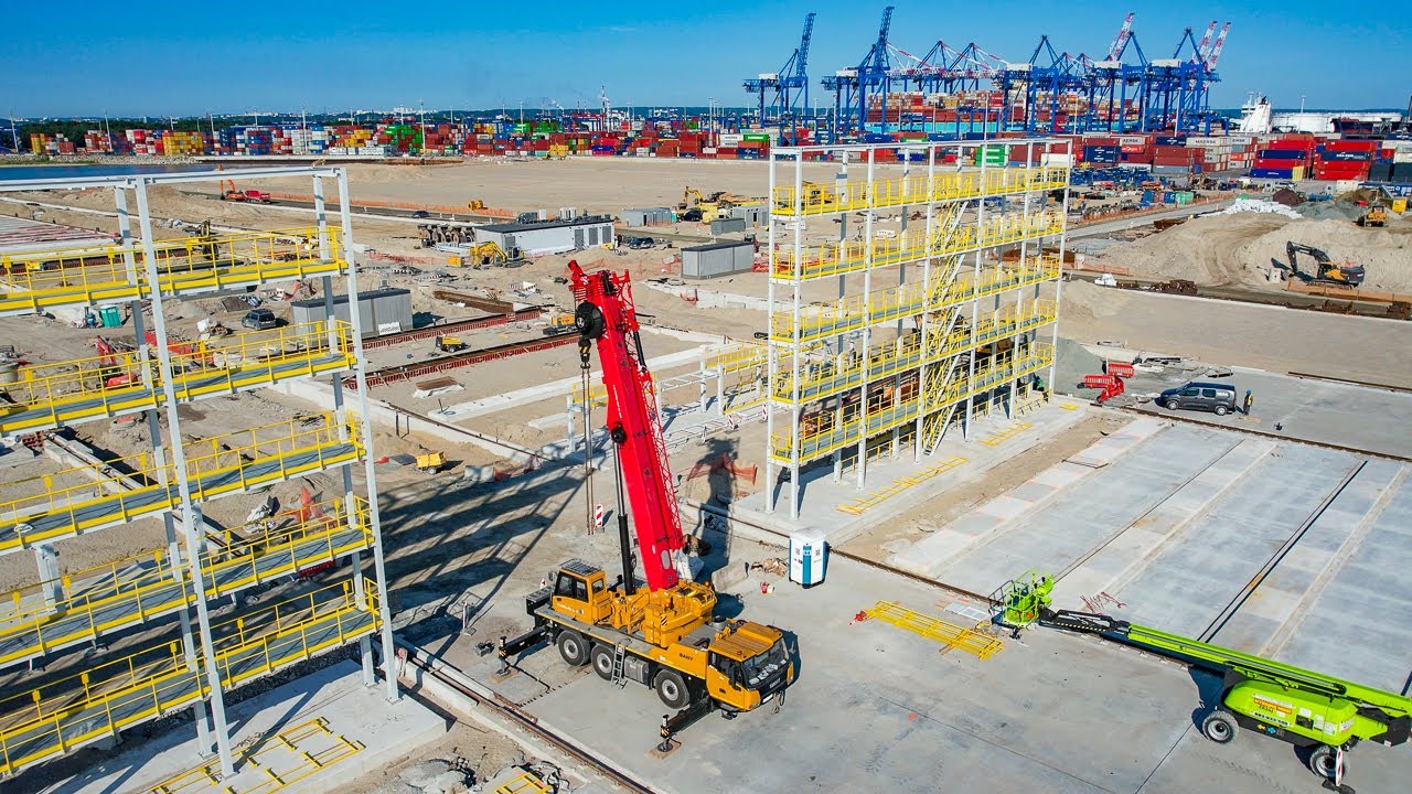 Rozbudowa terminala kontenerowego w Gdańsku - 3.8.Zobacz olbrzymi postęp prac z bliska.