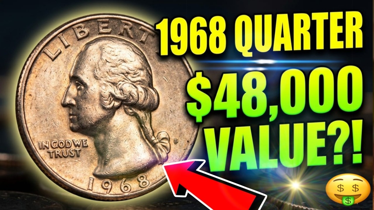 1968 Washington Quarter Dollar Coin Value | United States 25 Cents Rare Coin Worth Money