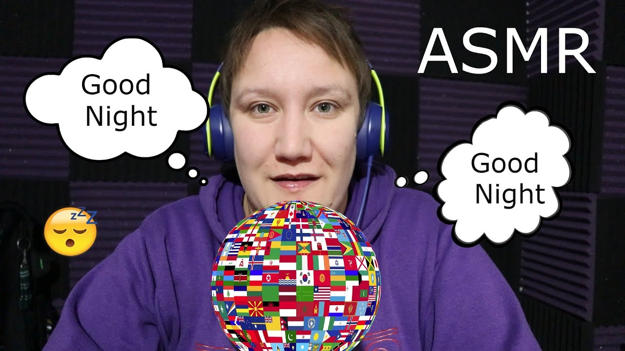 ASMR ~ Repeating Good Night in 20 Different Languages ~ Countdown to Christmas Day 12