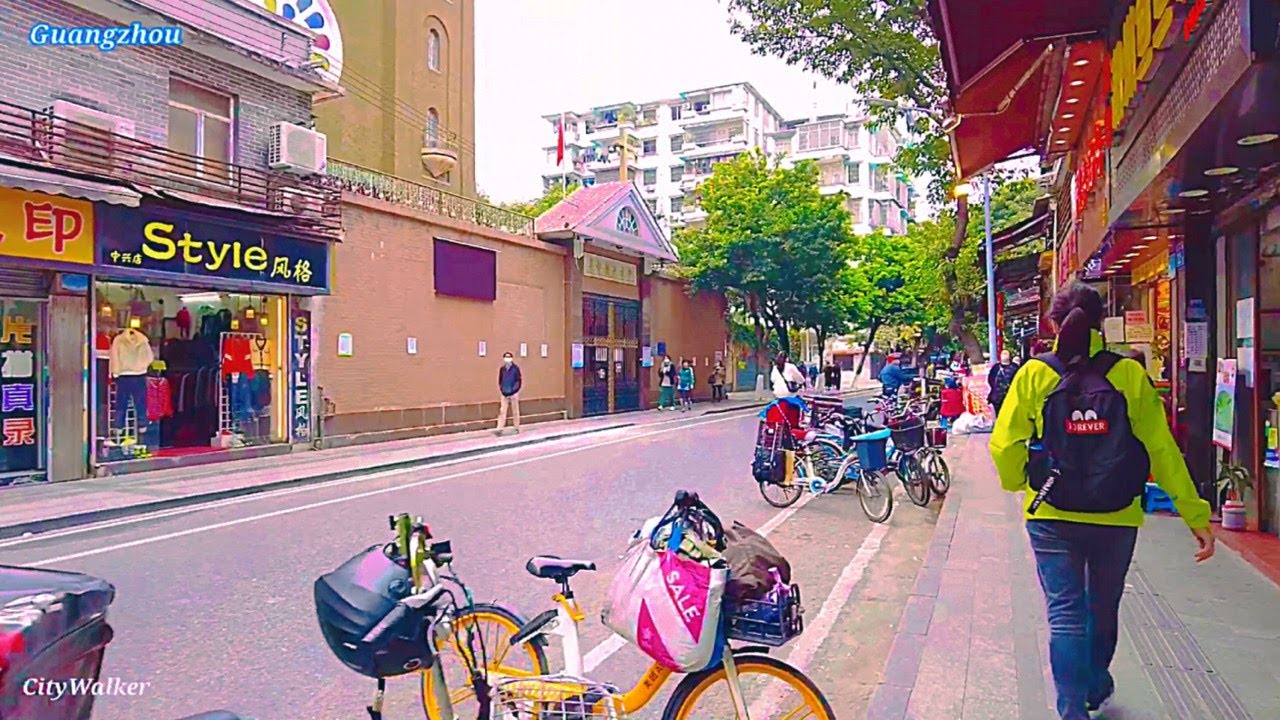 【4K】广州漫步，今日光孝路，净慧路街景随拍（粤语简述）。Walking along Guangxiao Road, Jinghui Road, Guangzhou before CNY