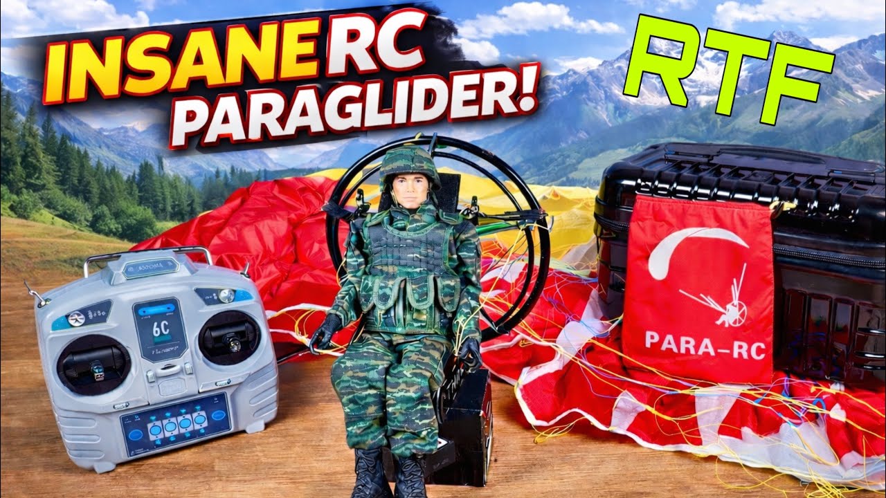 au&szlig;ergew&ouml;hnlicher RC Paraglider | Para RC 1,8m mit Pilotenfigur von Razordon | Flugpa&szlig; oder nicht?