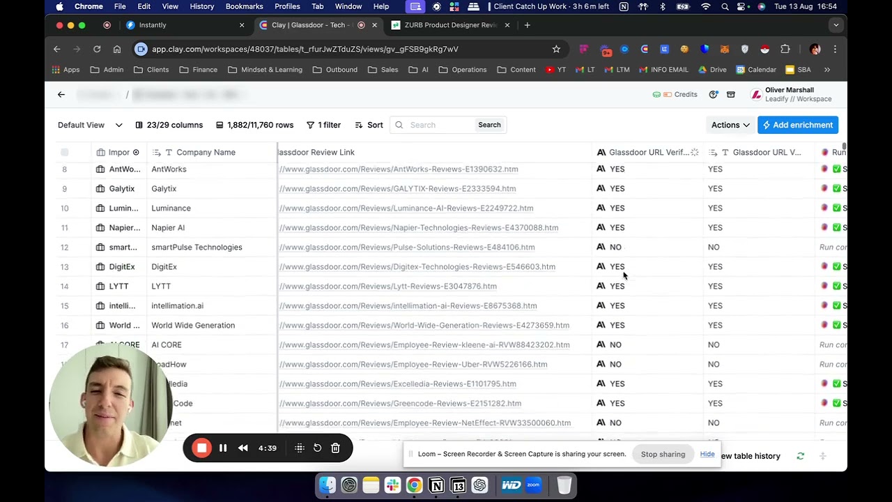 Automate Scraping Glassdoor Reviews with Clay