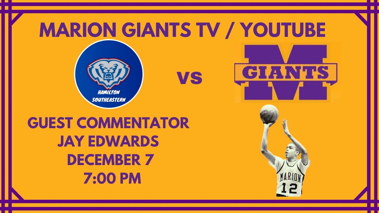 Marion vs Hamilton Southeastern Boys Varsity Basketball Game Dec. 7th