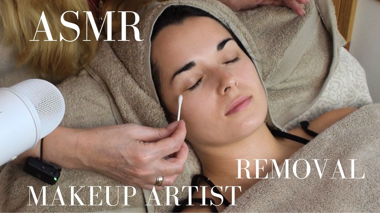 ASMR Makeup Artist | Makeup removal 'beauty parlour' (no talk)