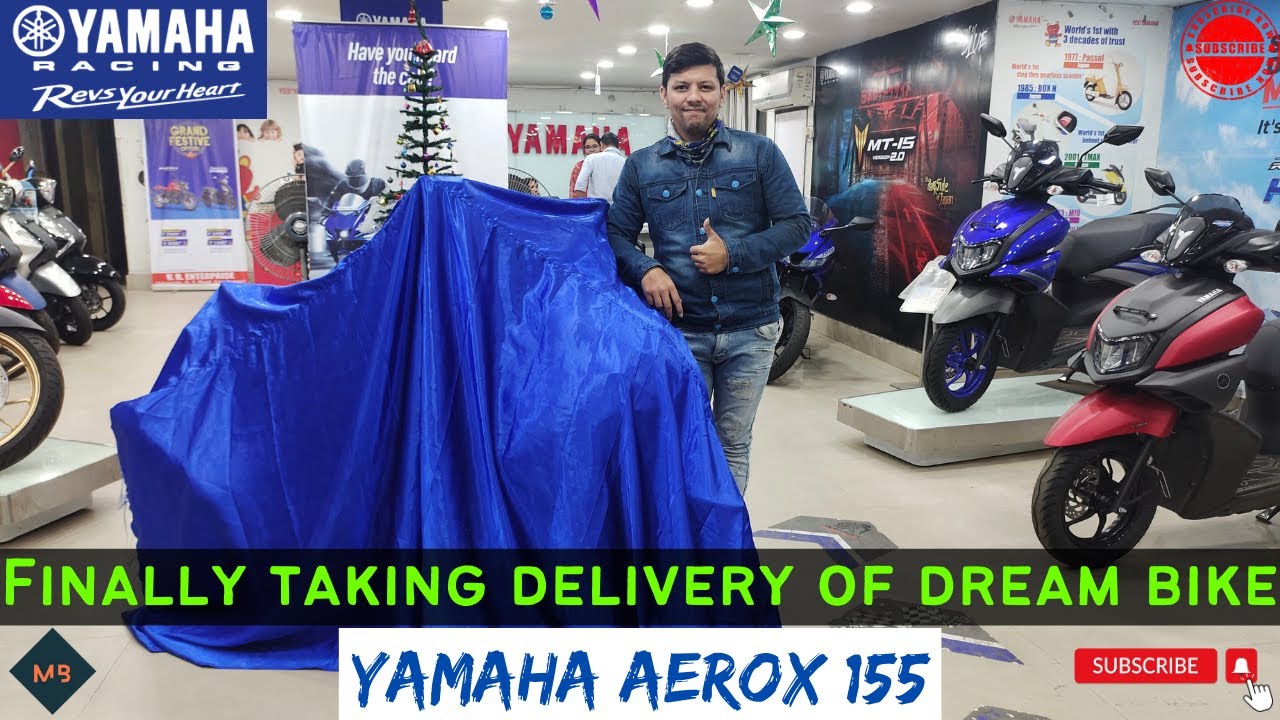 Finally taking delivery reaction of Yamaha Aerox 155 MotoGP Edition