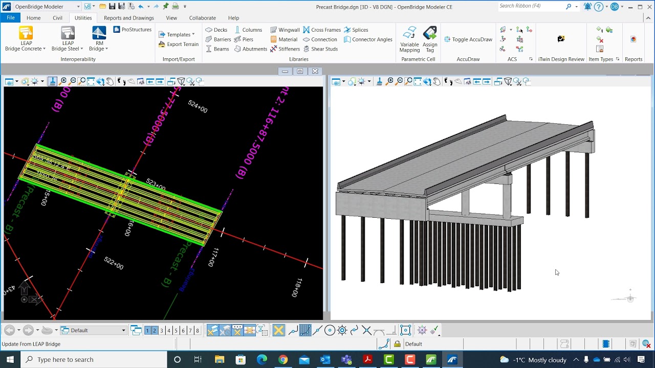 Using LEAP Bridge Concrete in OpenBridge Designer